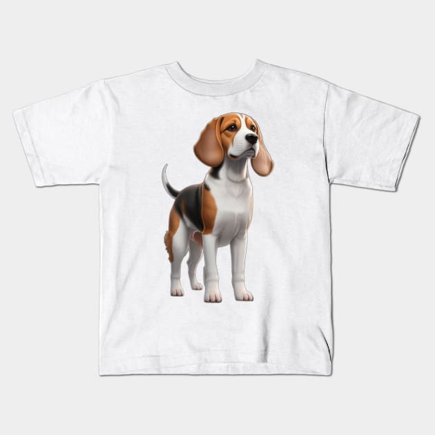 Beagle Dog Kids T-Shirt by Moulezitouna